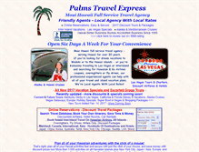 Tablet Screenshot of palmstravel.com